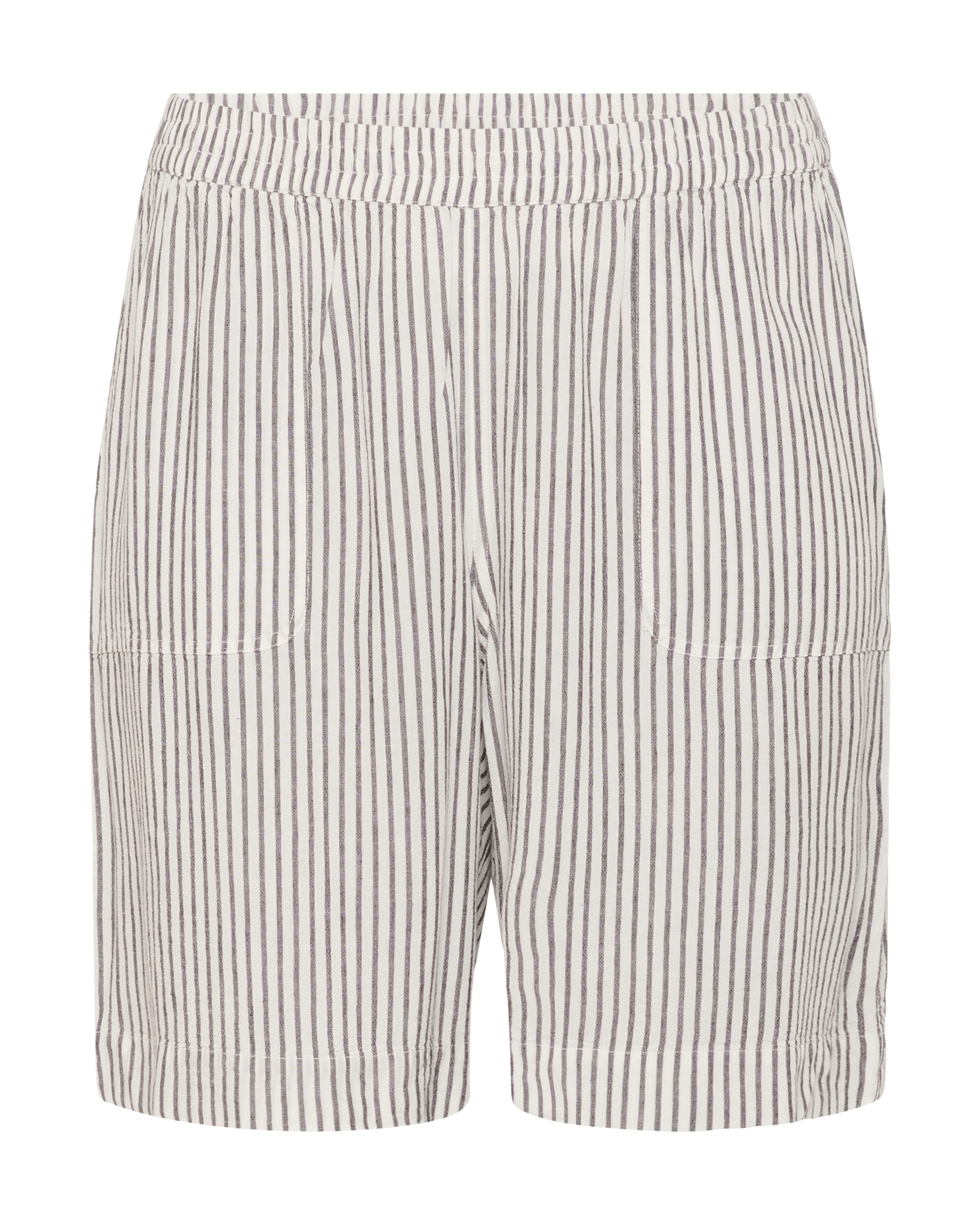 KAFFE CURVE Wide Leg Shorts 'Mille' in Weiß: Vorderseite