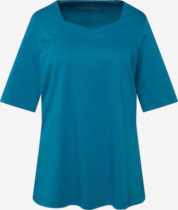 Ulla Popken Shirt in Blauw: voorkant