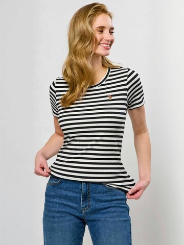 U.S. POLO ASSN. T-shirt ' UWCarla ' in Schwarz: Vorderseite
