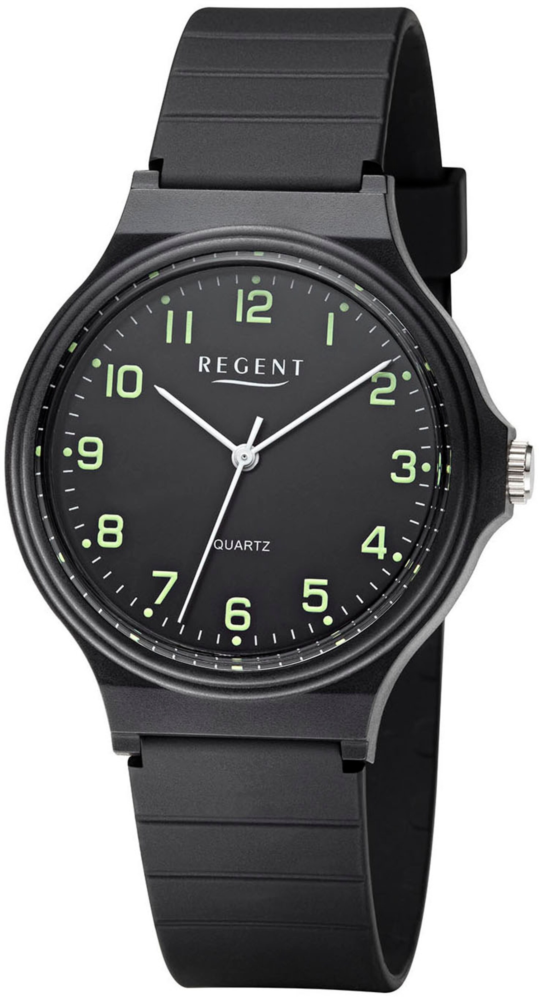 REGENT Analog Watch in Black: front