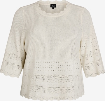 balta Zizzi Megztinis 'MFREYA': priekis