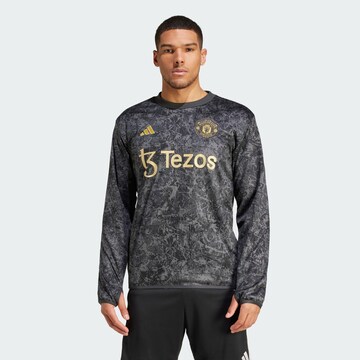 ADIDAS PERFORMANCE Funktionsshirt 'Manchester United Stone Roses Pre-Match' in Schwarz: Vorderseite
