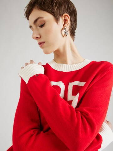 TOMMY HILFIGER Sweter 'VARSITY 85' w kolorze czerwony