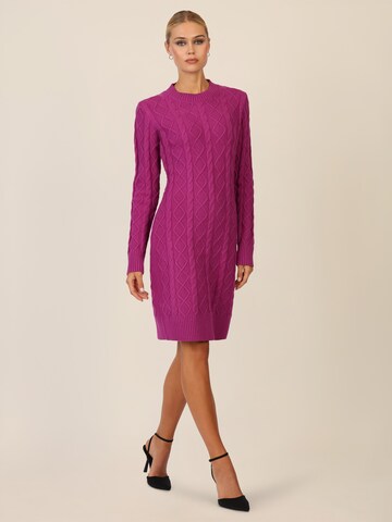 APART Knitted dress in Purple