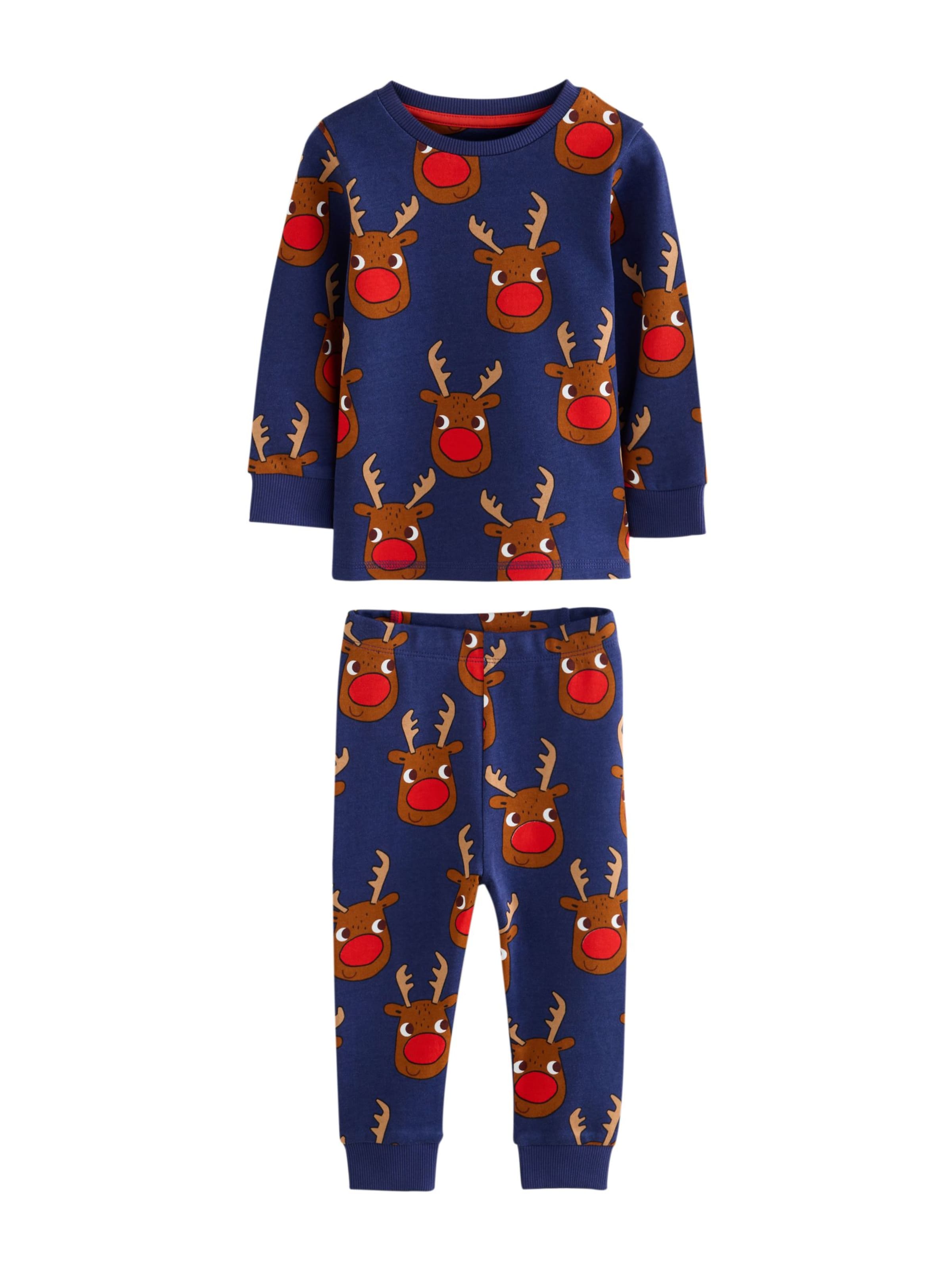 Next - Pijama 'Christmas' en azul: frente