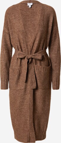 Aware Knitted Coat 'ADLENE' in Brown: front