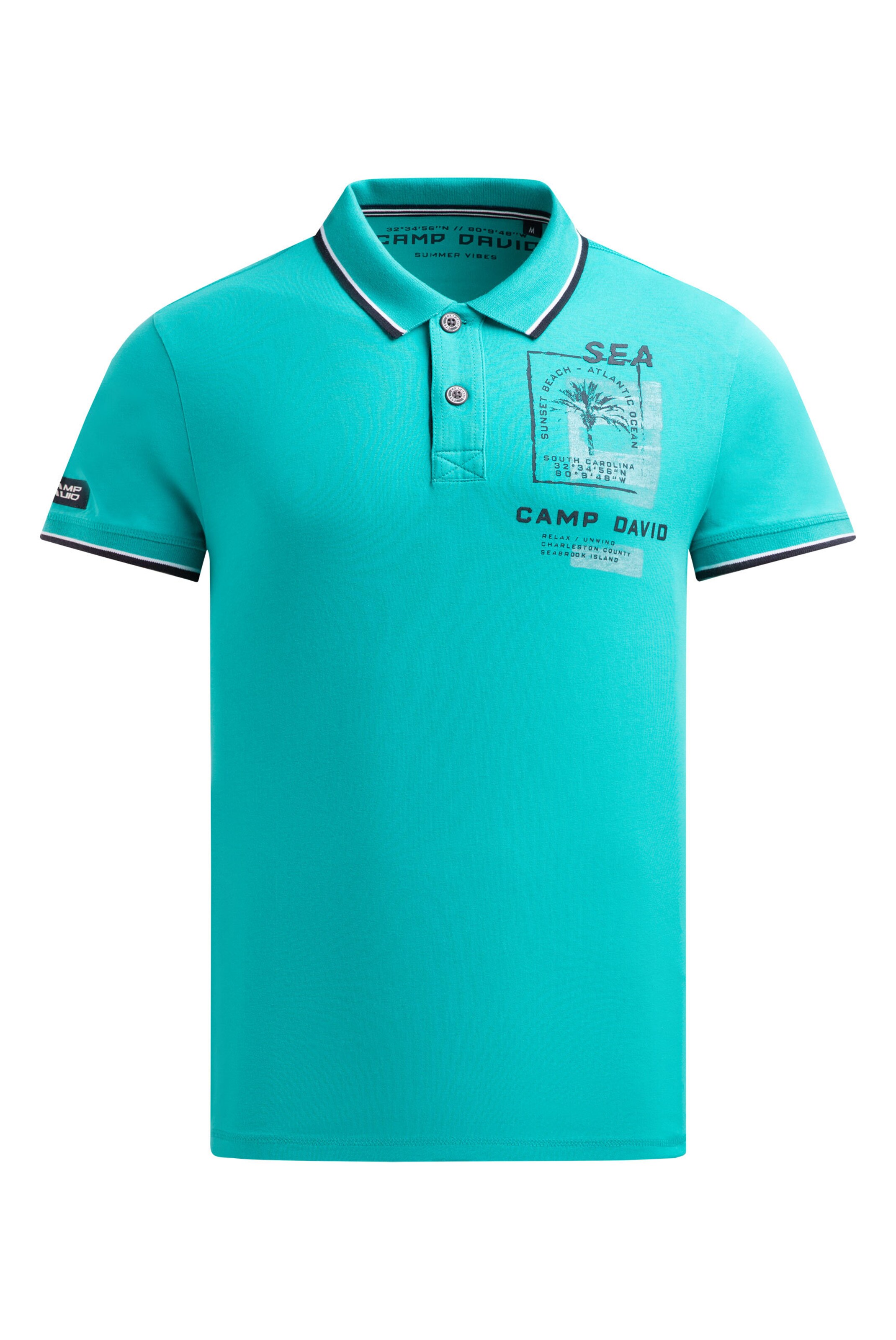 CAMP DAVID Shirt in Green: front