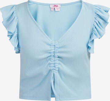 MYMO Top in Blue: front