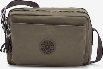 KIPLING - Mala de ombro 'Abanu' em verde: frente