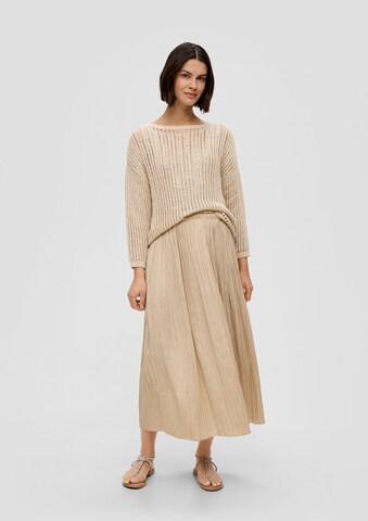s.Oliver BLACK LABEL Skirt in Beige