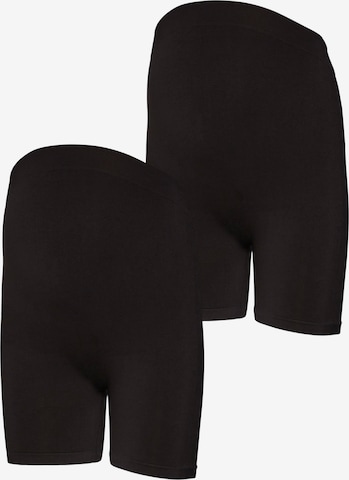 MAMALICIOUS - Slimfit Pantalón 'AMIYA' en negro: frente