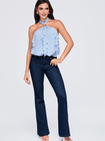 Top di Ombre in blu