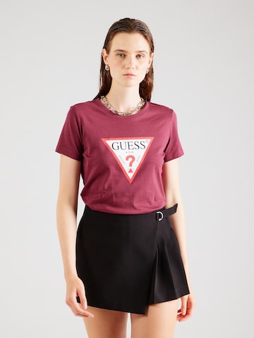 GUESS - Camisa em vermelho: frente