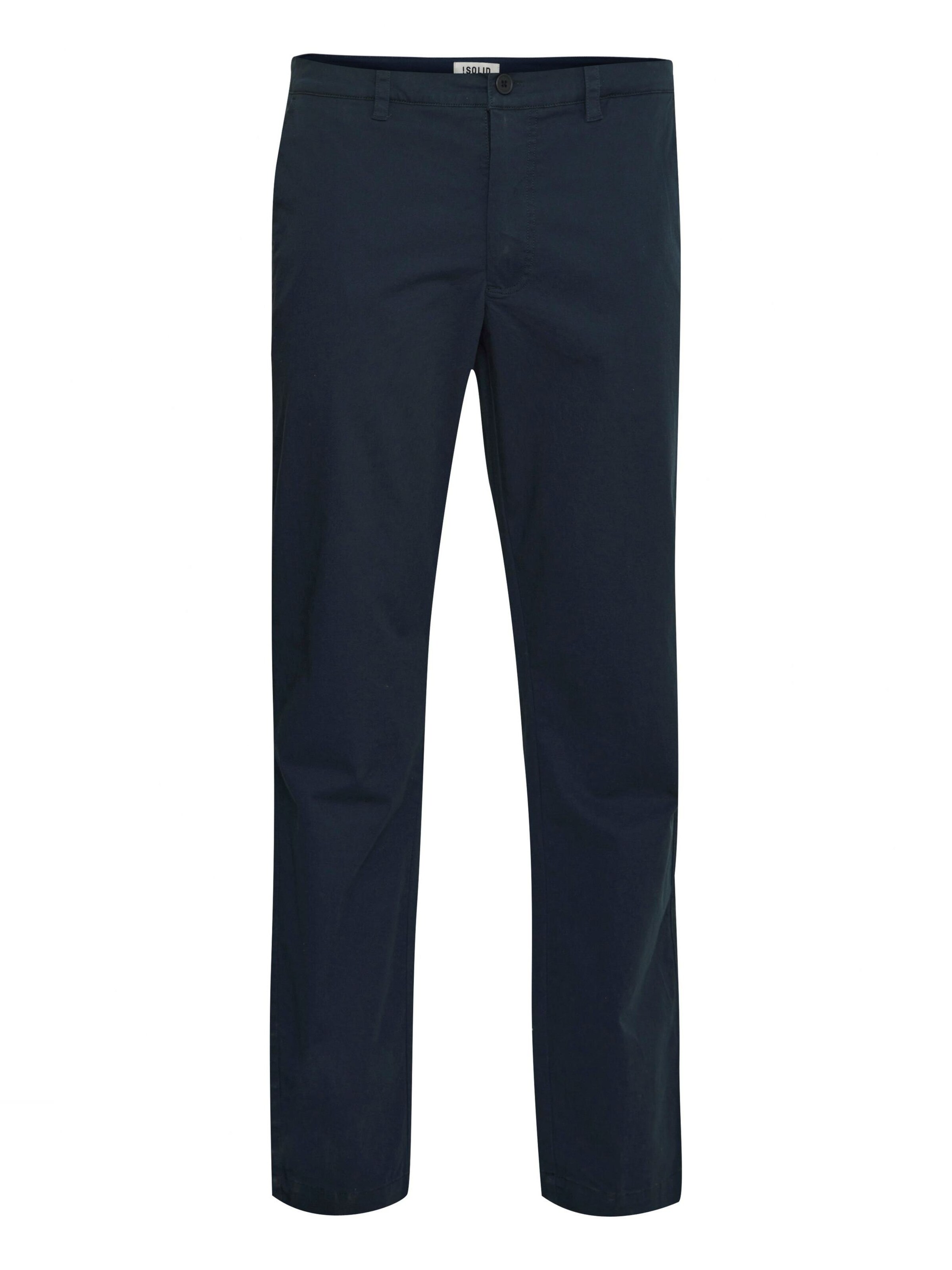 !Solid Chino ' Joe ' in Blauw: voorkant