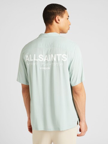 AllSaints Средняя посадка Рубашка 'UNDERGROUND' в Зеленый