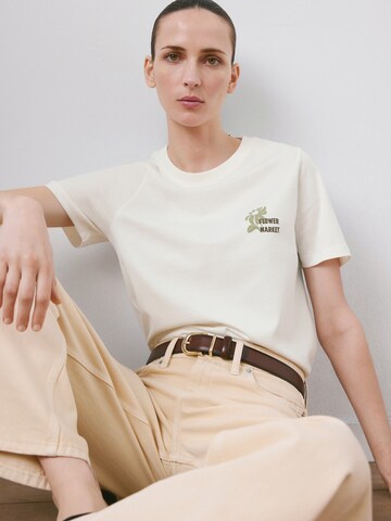 MANGO Koszulka 'ILUSTRA' w kolorze biały