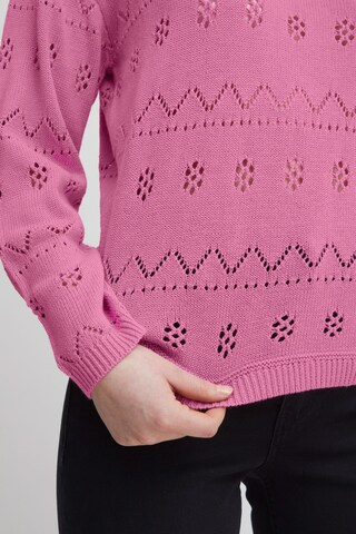 ICHI Sweater 'LALUHA' in Pink