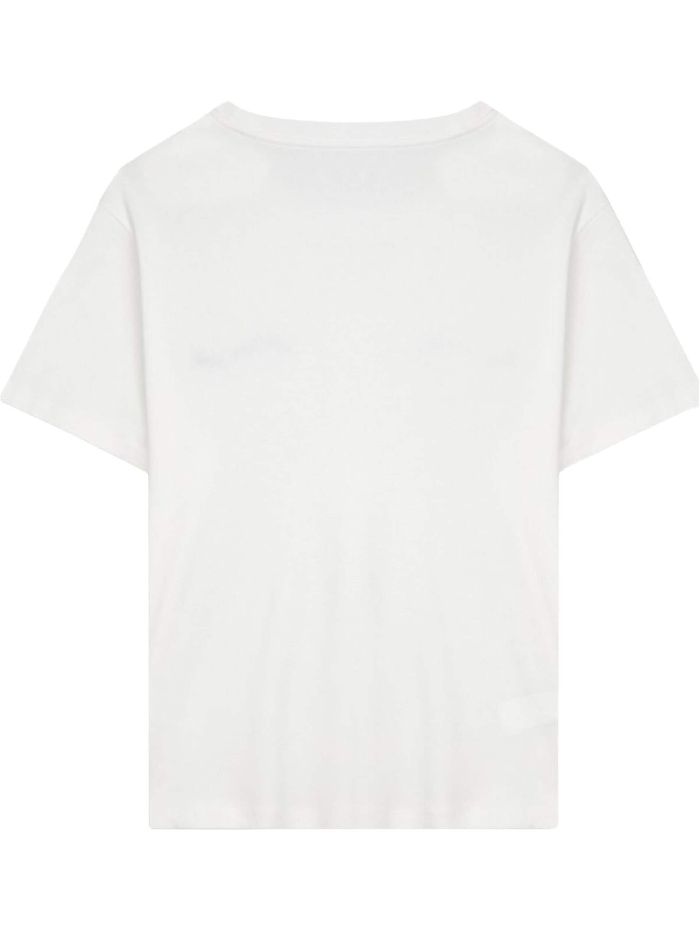 LTB Jeans - Camiseta 'LTB Jeans Kurzarm-T-Shirt mit minimalistischem Print' en blanco: frente