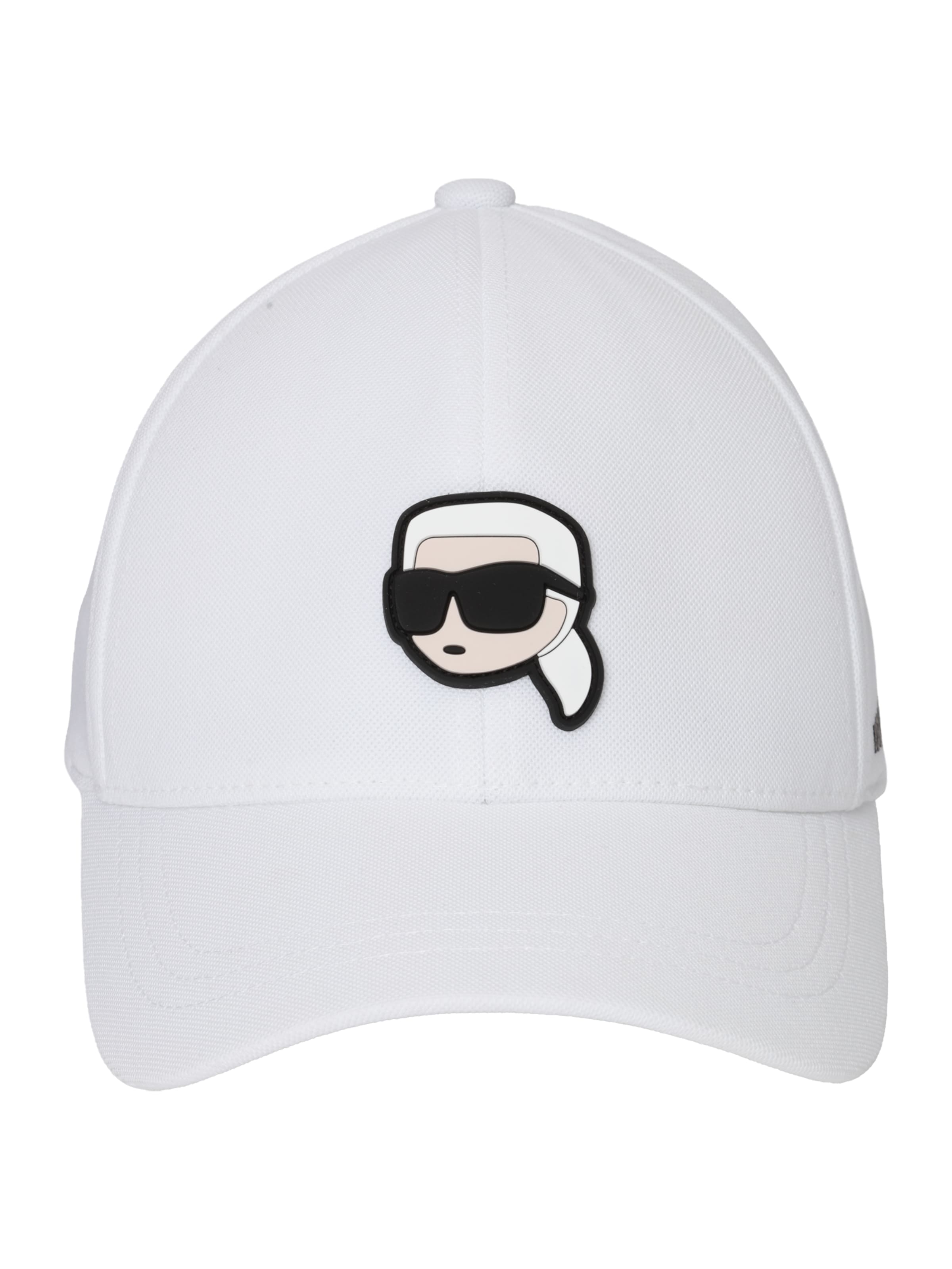 Karl Lagerfeld Lippalakki värissä vaaleabeige / musta / valkoinen, Tuotenäkymä