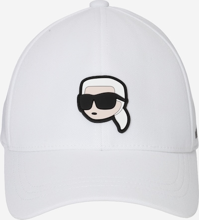 Karl Lagerfeld Lippalakki värissä vaaleabeige / musta / valkoinen, Tuotenäkymä