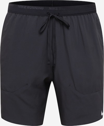 NIKE Sports trousers in Black / Silver, Item view