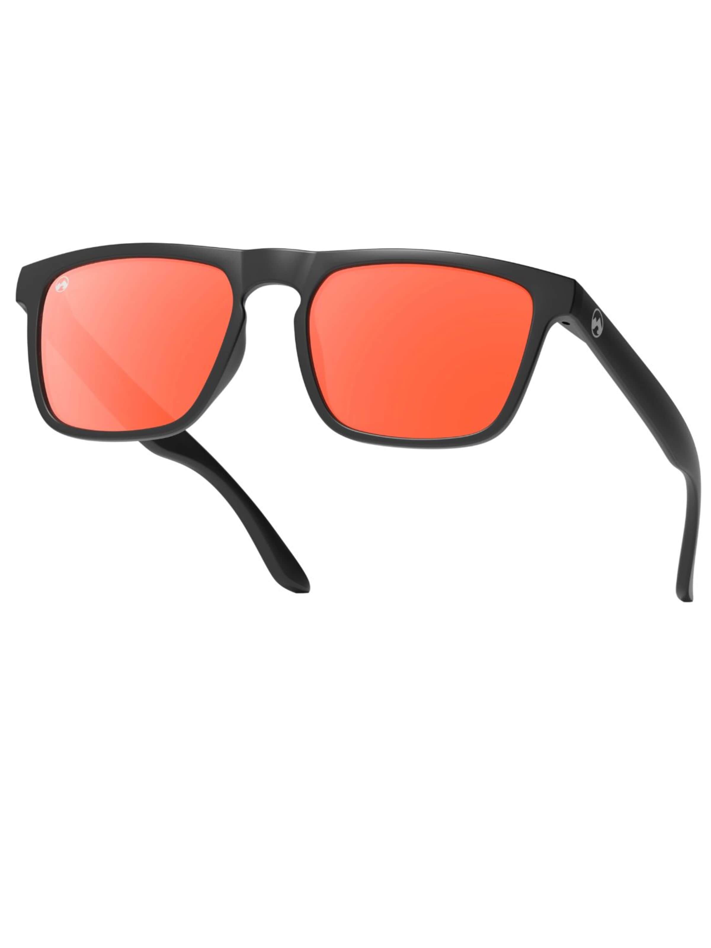 Lunettes de soleil sport 'MowMow Thor Sunglasses - Polarized - Men - Women - Black' Mowmow en orange : devant