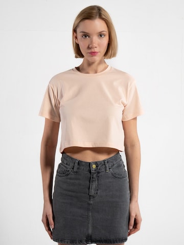 GORG Shirt 'Cropped aus 100% Bio-Baumwolle' in Roze