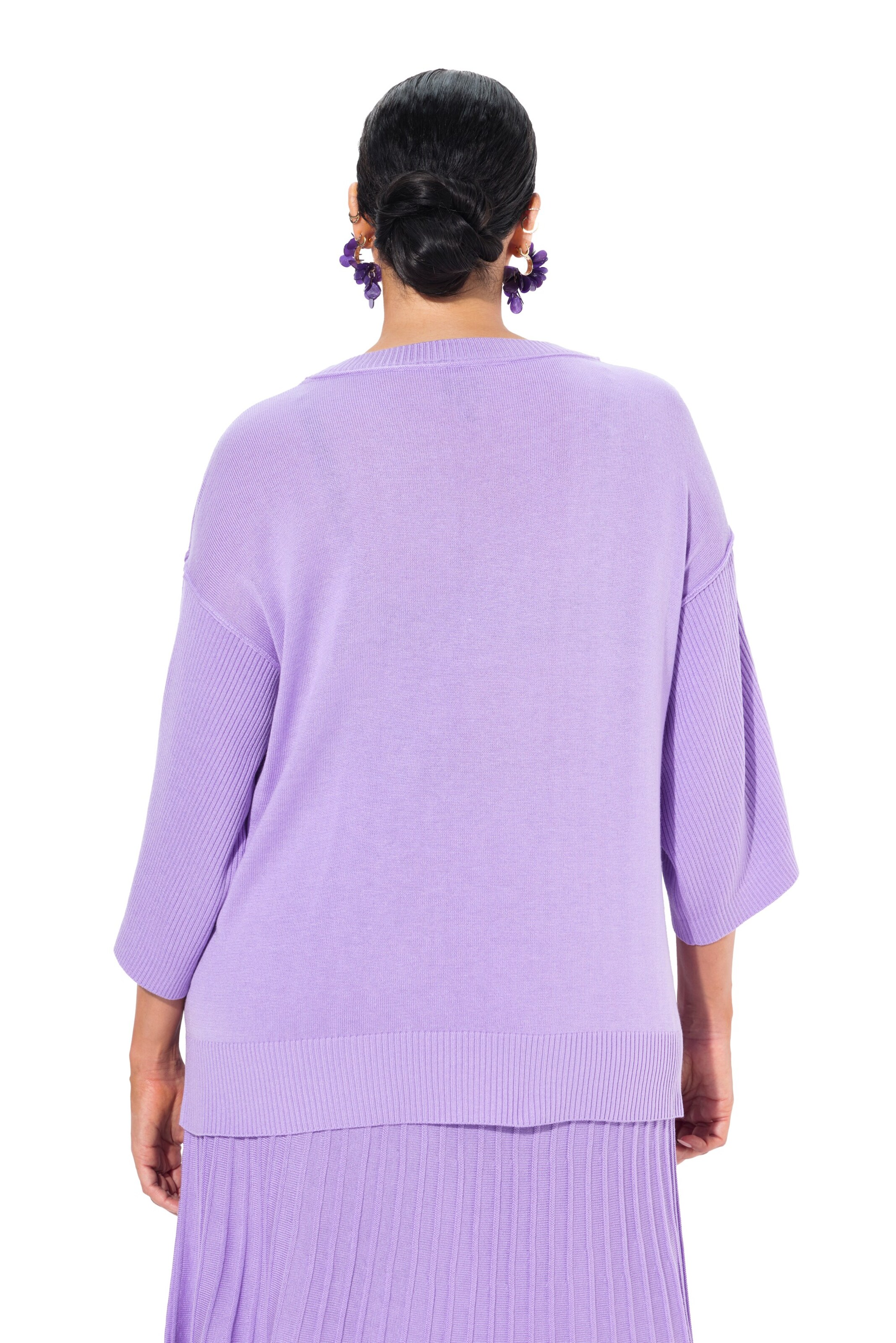 Ulla Popken Pullover in Lila