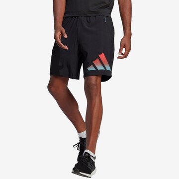 ADIDAS PERFORMANCEregular Sportske hlače 'Train Icons 3-Stripes ' - crna boja