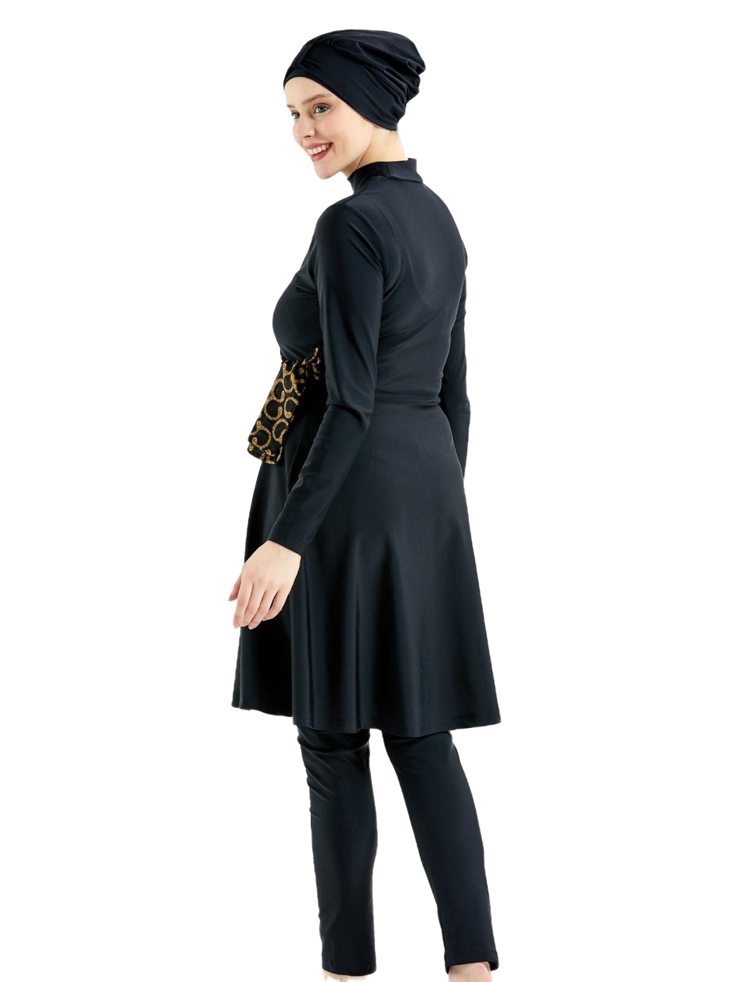 C&City Badpakjurk in Zwart