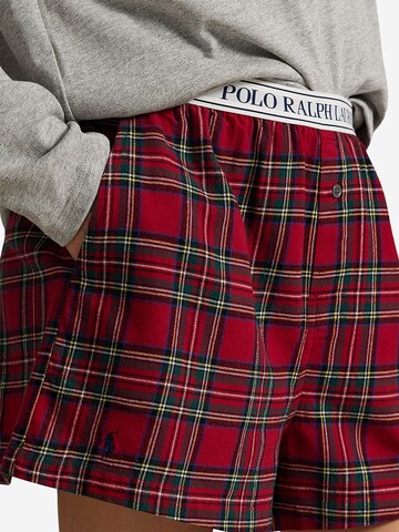 Polo Ralph Lauren Pyjamabroek ' Cozy Flannel ' in Rood