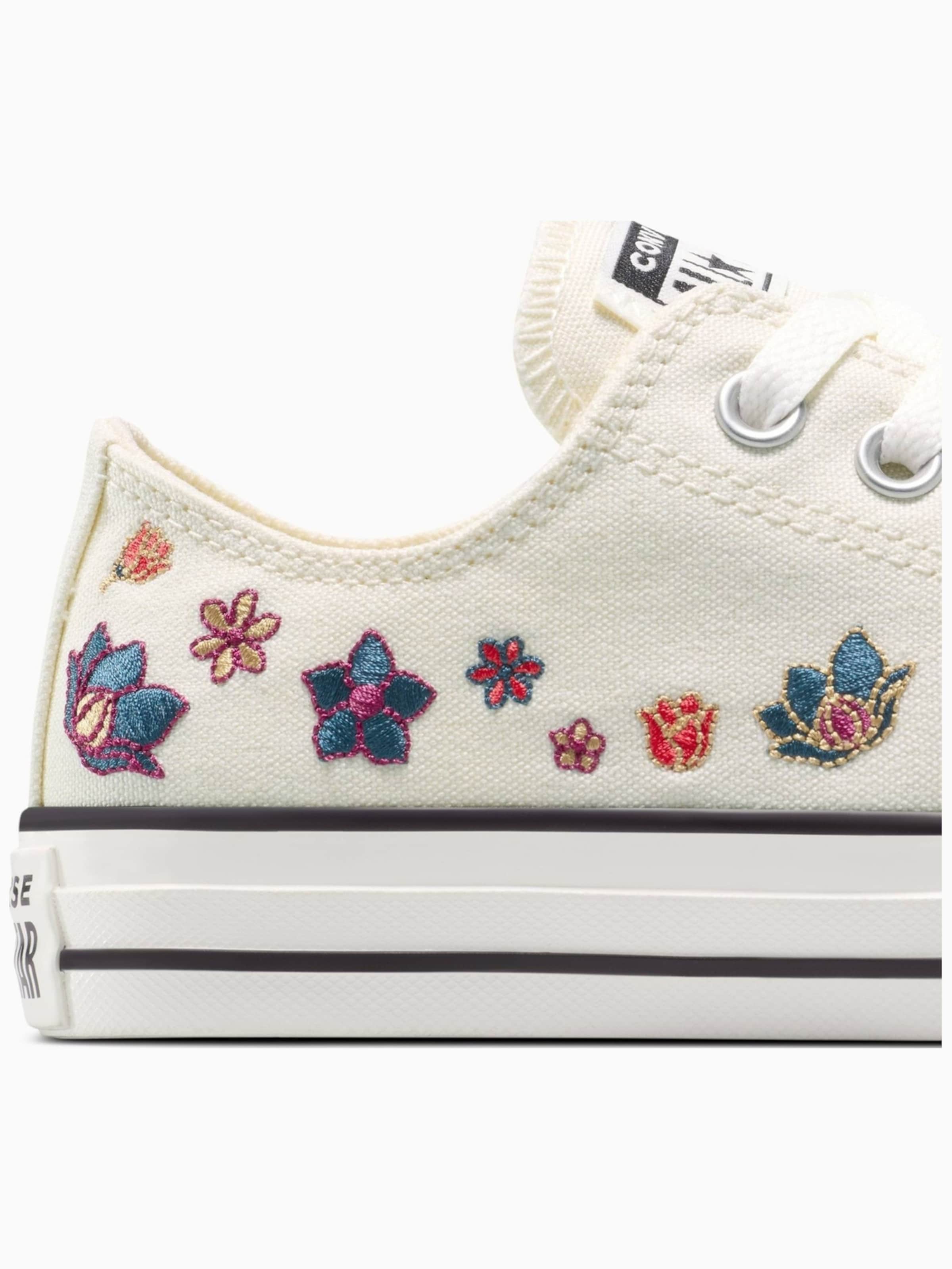 CONVERSE - Zapatillas deportivas bajas 'Converse Chuck Taylor All Star Flowers' en beige