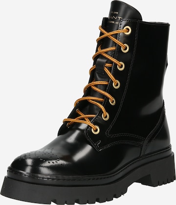 GANT Lace-Up Ankle Boots 'Aligrey' in Black: front