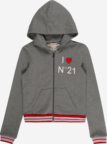 N°21 Sweatshirt in Grey: front