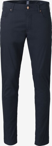 MEYER Slimfit Chinohose 'M5' in Blau: predná strana