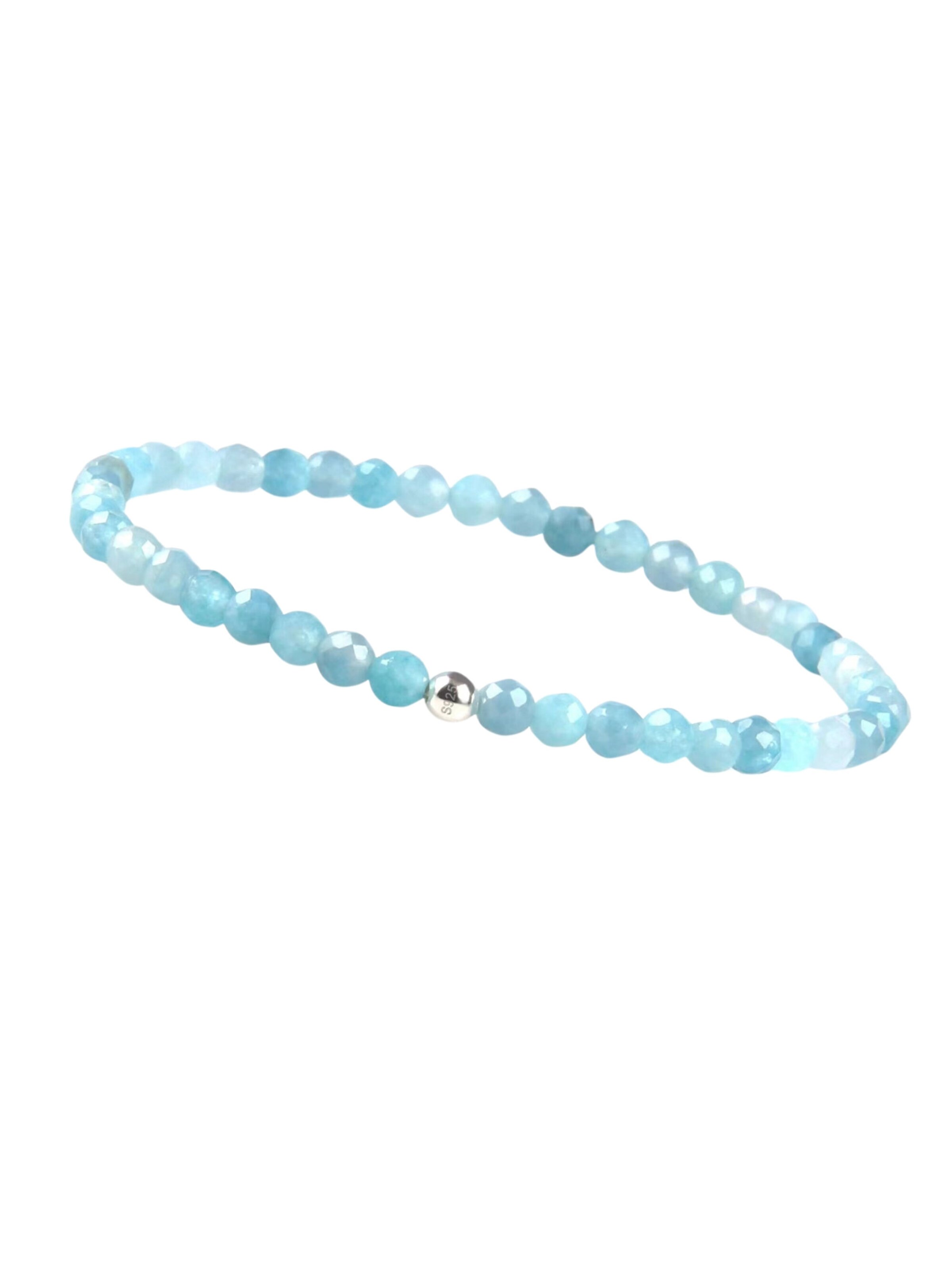 GOOD.designs Perlenarmband in Blau: Vorderseite