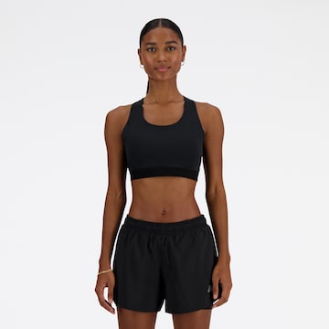 Bustier Soutien-gorge de sport new balance en noir : devant