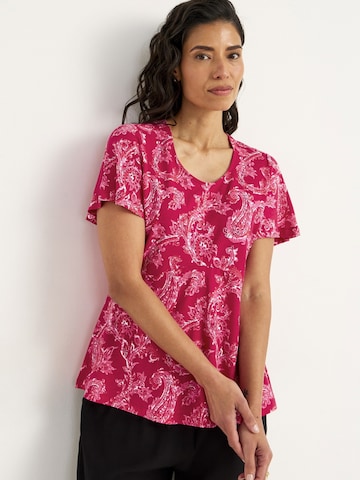T-shirt Cellbes of Sweden en rouge : devant
