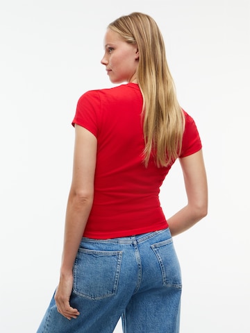 Tommy Jeans - Camisa em vermelho