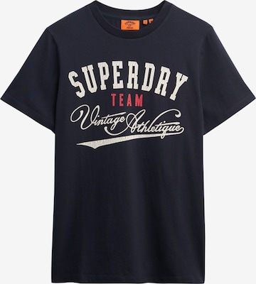 T-Shirt Superdry en bleu : devant