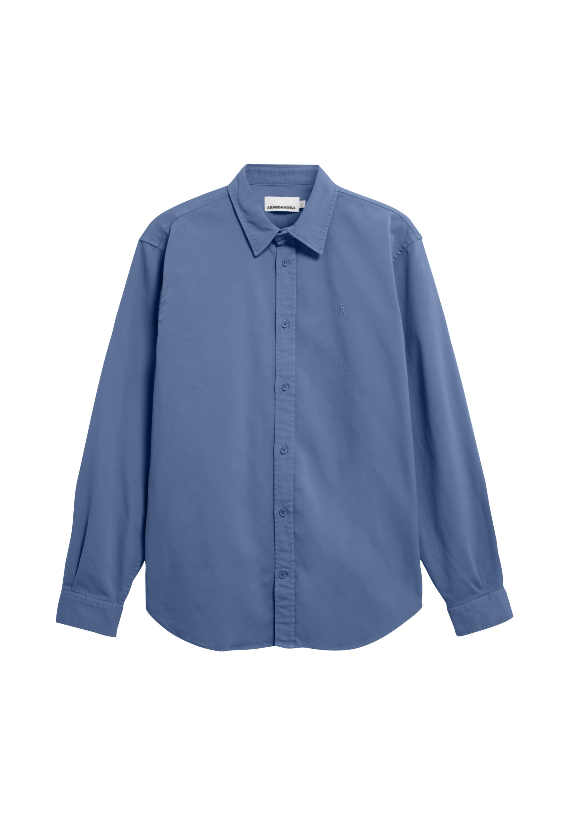 ARMEDANGELS Button Up Shirt 'GIAALO' in Blue: front