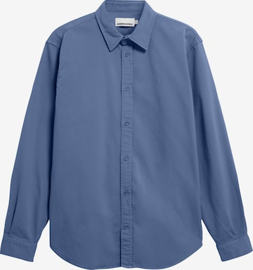 ARMEDANGELS Button Up Shirt 'GIAALO' in Blue: front