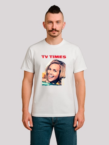 T-Shirt 'TV Times Honor Blackman 1964 Cover' F4NT4STIC en blanc : devant