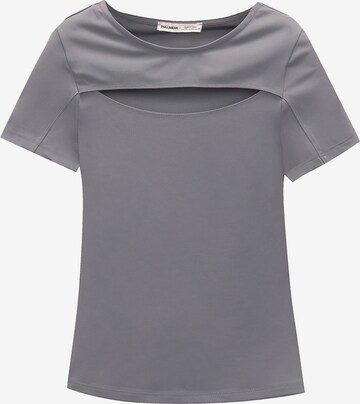 Pull&Bear T-Shirt in Grau: predná strana