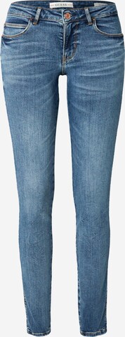 GUESS Skinny Jeans 'Curve X' in Blauw: voorkant