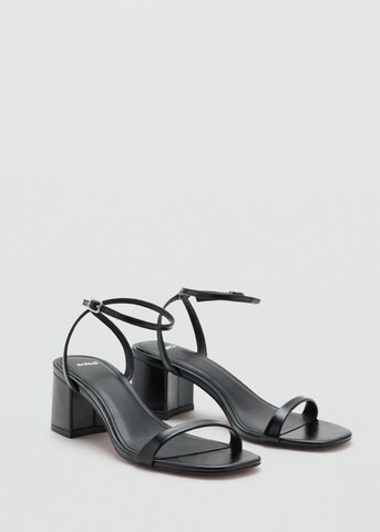 MANGO Strap Sandals 'Tica' in Black