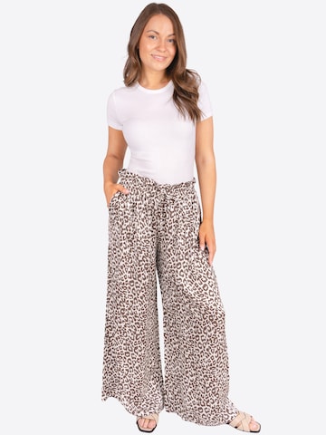 Wide Leg Pantalon 'Penelope' Seasons of April en marron