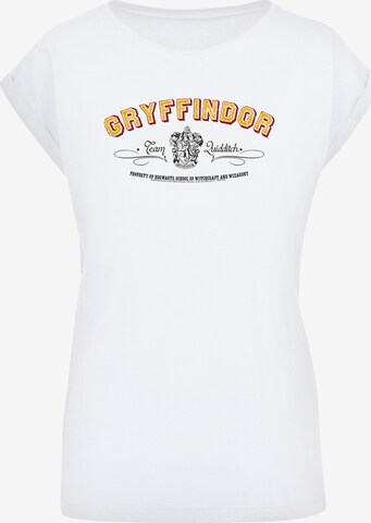 T-shirt 'Harry Potter Gryffindor Team Quidditch' F4NT4STIC en blanc : devant