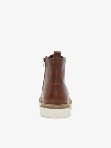 Bianco Lace-Up Boots 'WOOD' in Brown