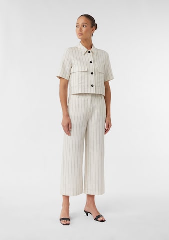 COMMA Wide leg Trousers in Beige